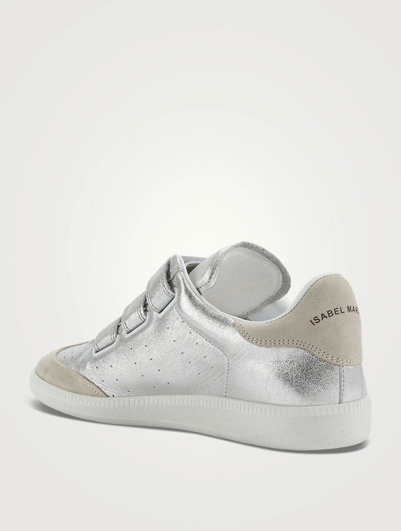 Beth Metallic Leather Sneakers