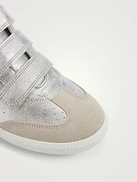 Beth Metallic Leather Sneakers