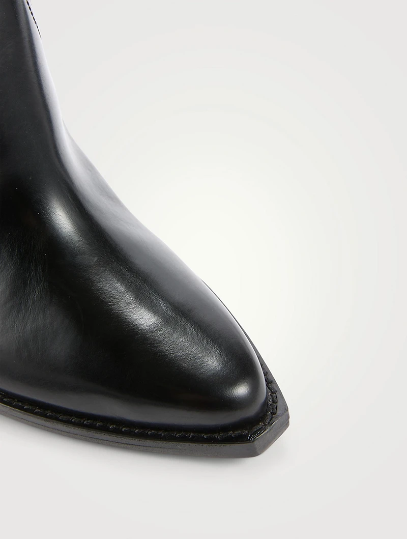 Leyane Leather Western Boots