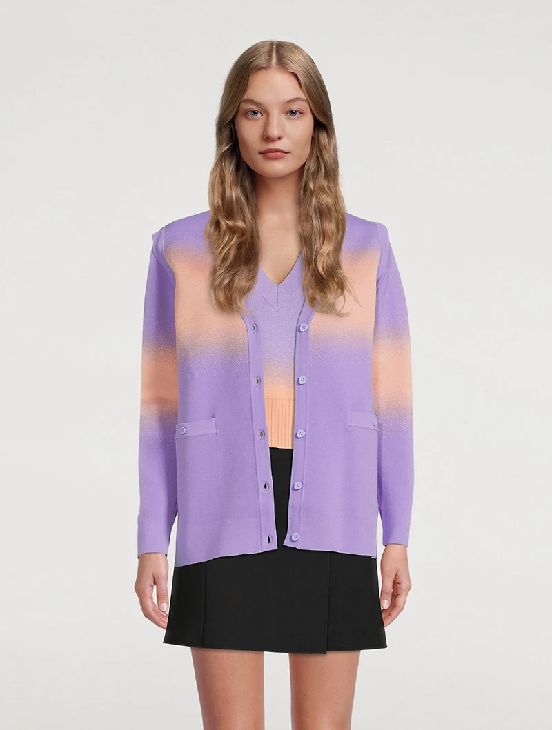 Narvi Convertible Cardigan Spray Print