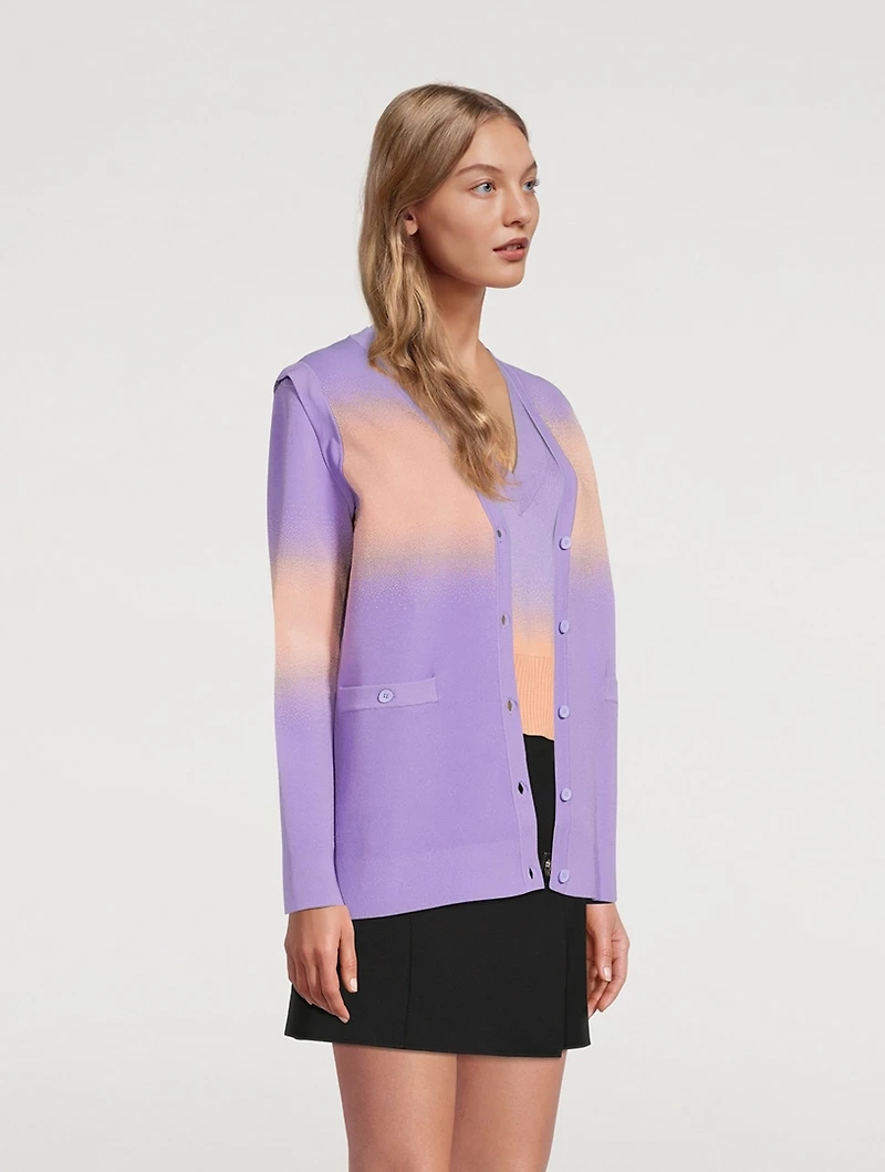 Narvi Convertible Cardigan Spray Print