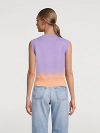 Carme Sweater Vest Spray Print