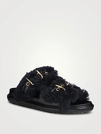 Fussbett Shearling Slide Sandals