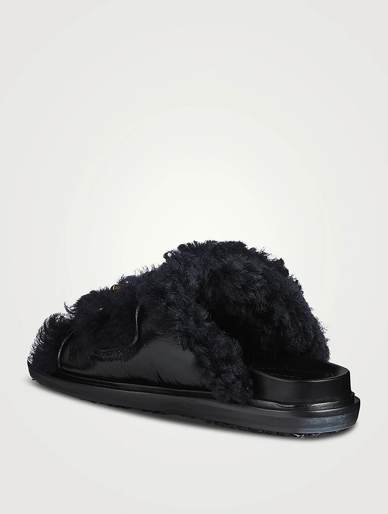 Fussbett Shearling Slide Sandals