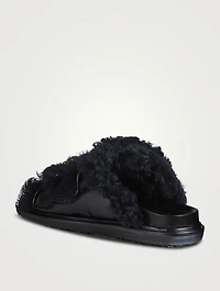 Fussbett Shearling Slide Sandals