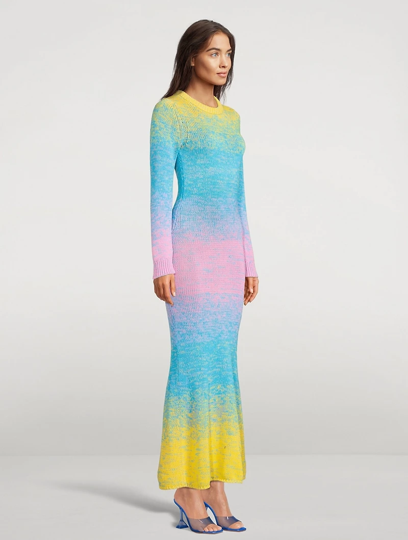 Rowen Ombré Crochet Maxi Dress