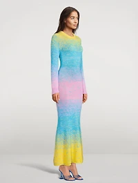 Rowen Ombré Crochet Maxi Dress
