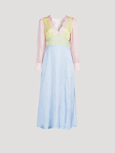 Tara Colourblock Midi Dress