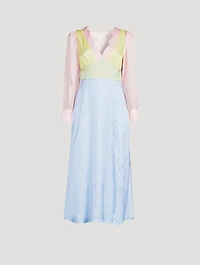 Tara Colourblock Midi Dress