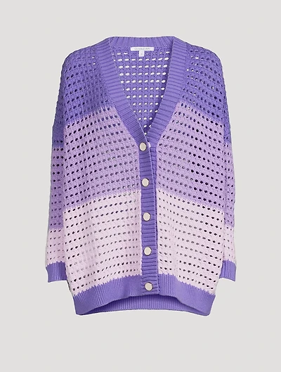 Mika Crochet Colourblock Cardigan