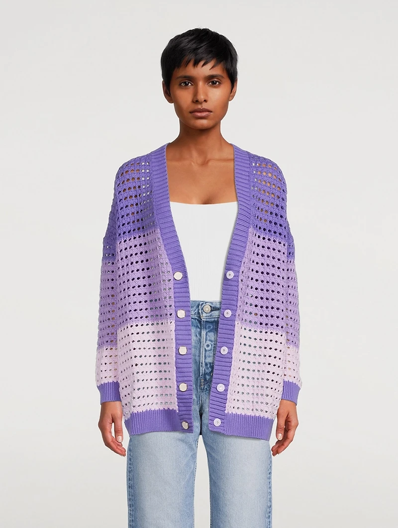 Mika Crochet Colourblock Cardigan