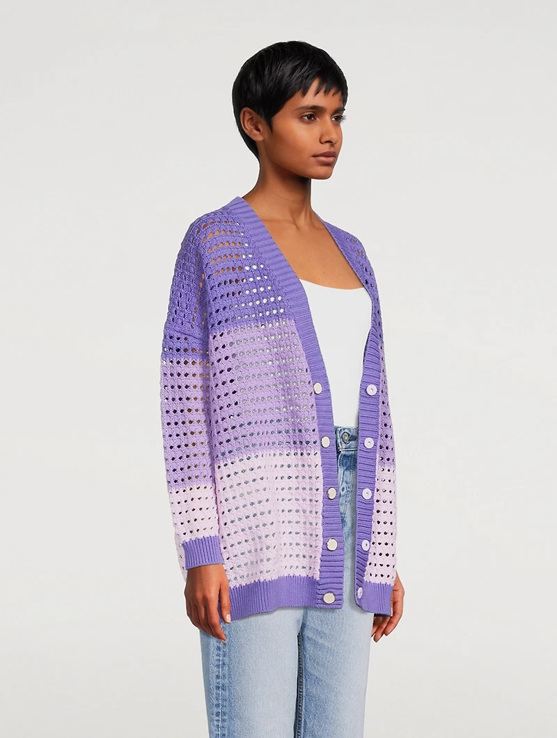 Mika Crochet Colourblock Cardigan