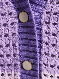 Mika Crochet Colourblock Cardigan