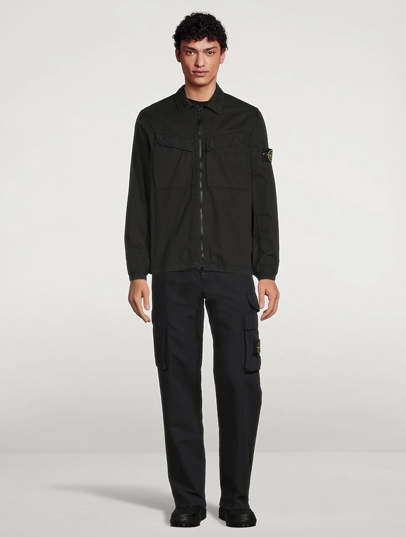 Cotton Zip Overshirt