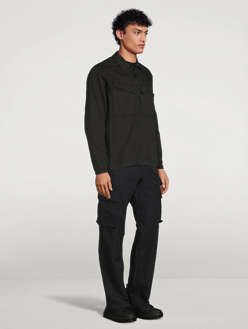 Cotton Zip Overshirt