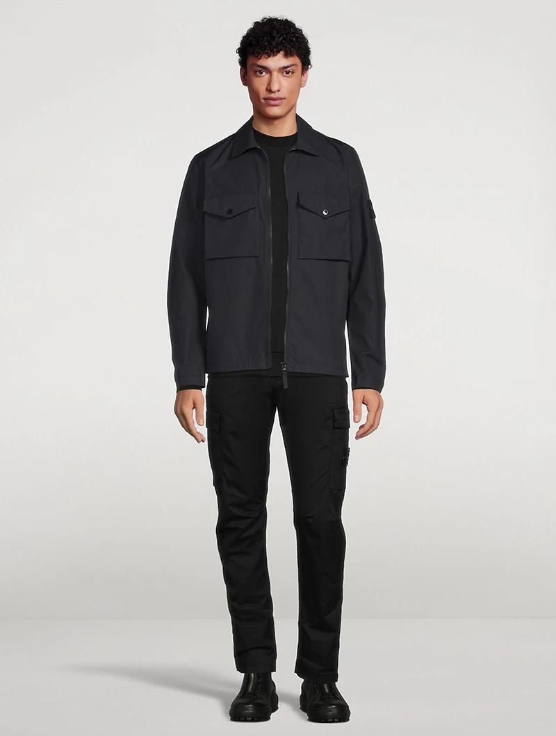 Cotton Gabardine Stretch Cargo Pants