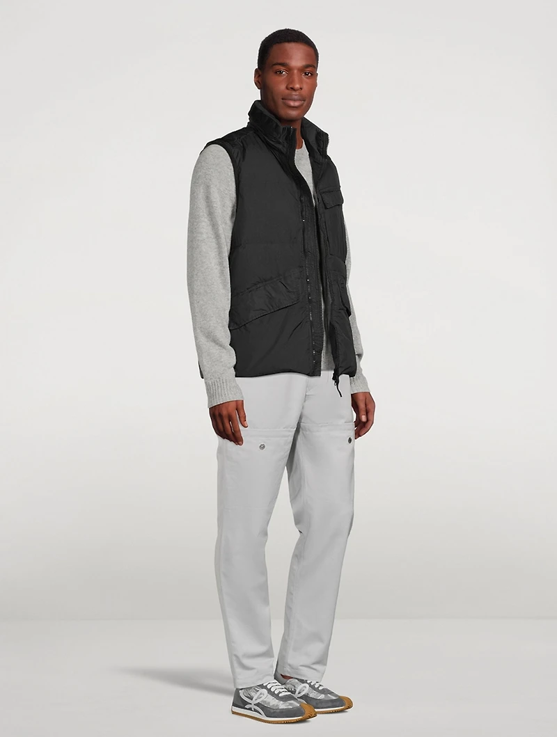 Nylon Crinkle Down Vest