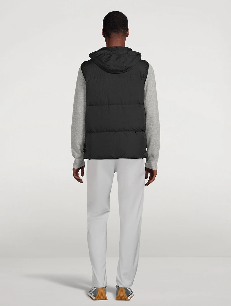 Nylon Crinkle Down Vest