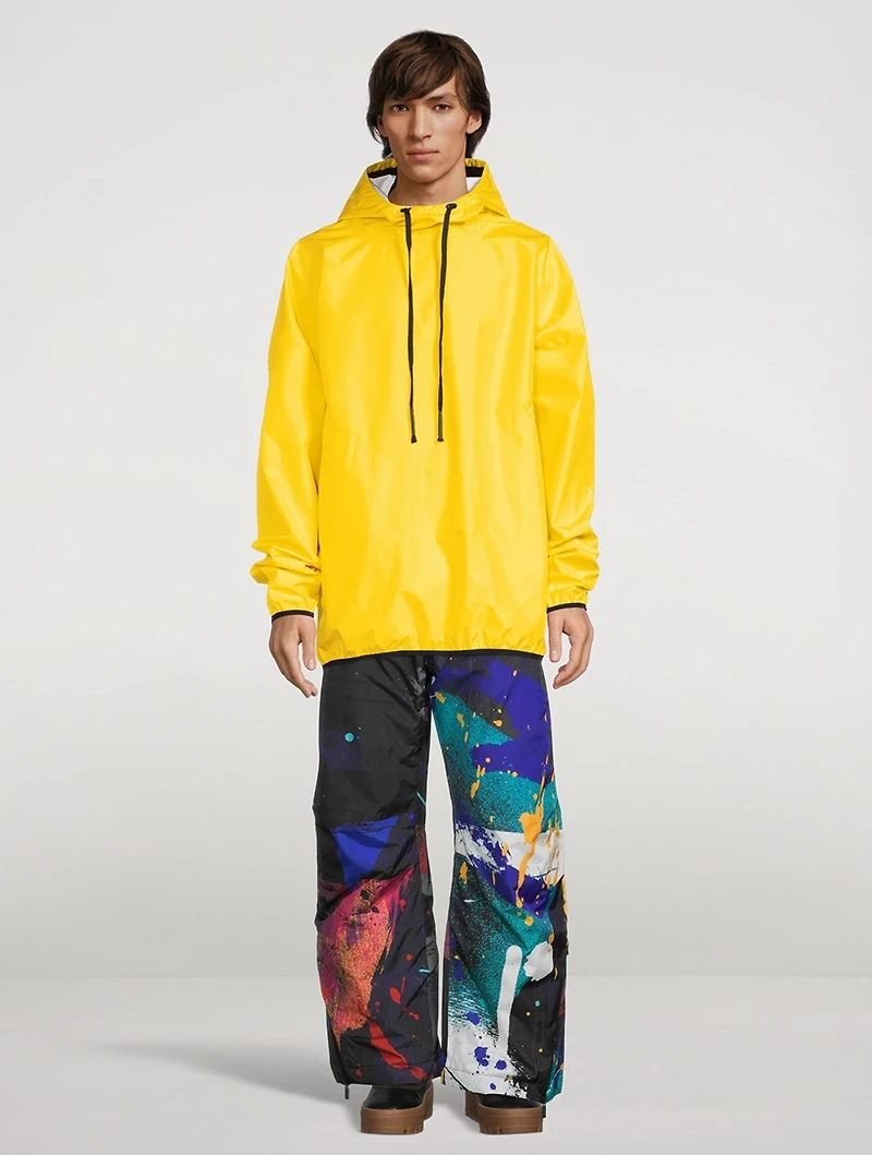 Wadded Ski Pants Splatter Print