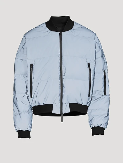 Reflective Down Bomber Jacket