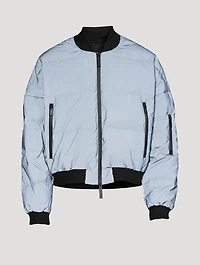 Reflective Down Bomber Jacket