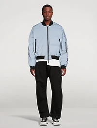 Reflective Down Bomber Jacket
