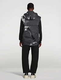 Modular Down Vest Pixel Print