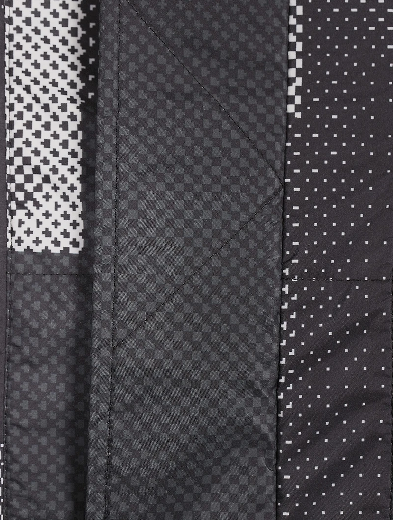Modular Down Vest Pixel Print