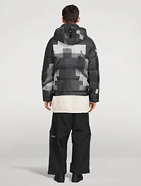 Utility Down Jacket Pixel Print