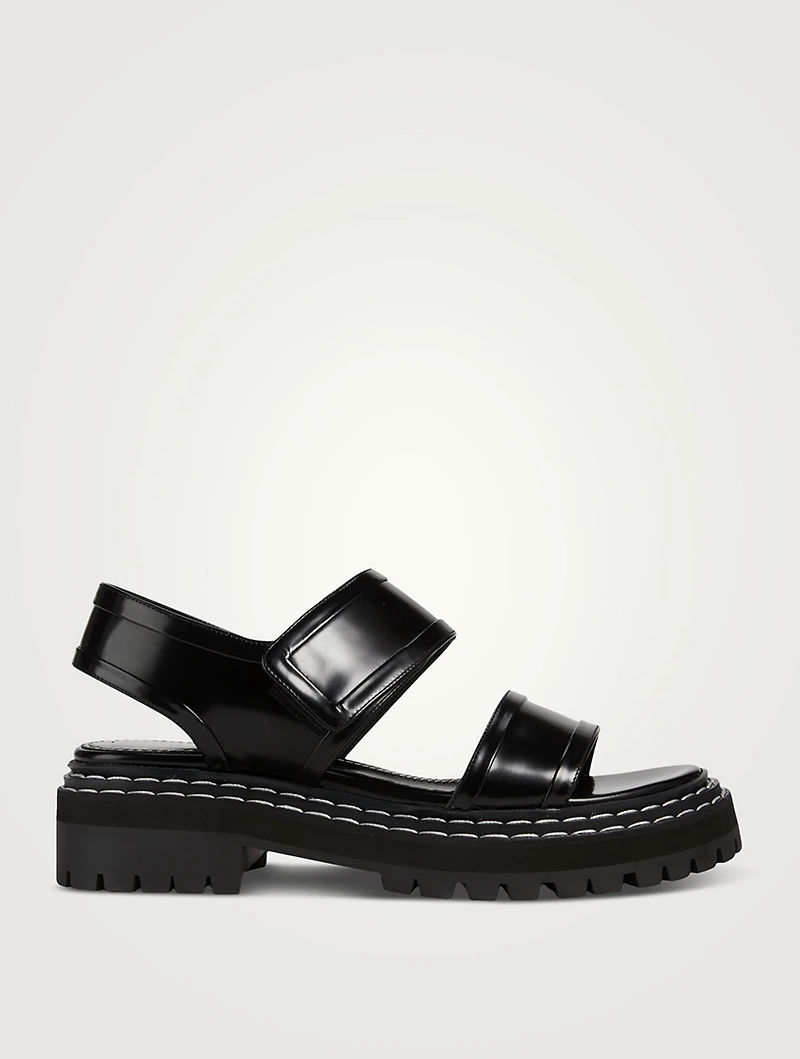 Lug-Sole Leather Sport Sandals