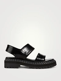 Lug-Sole Leather Sport Sandals