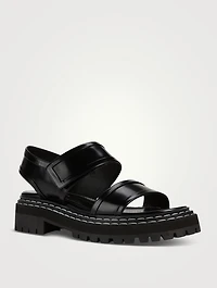 Lug-Sole Leather Sport Sandals