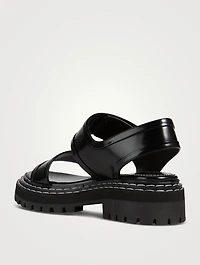 Lug-Sole Leather Sport Sandals