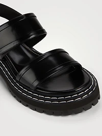 Lug-Sole Leather Sport Sandals
