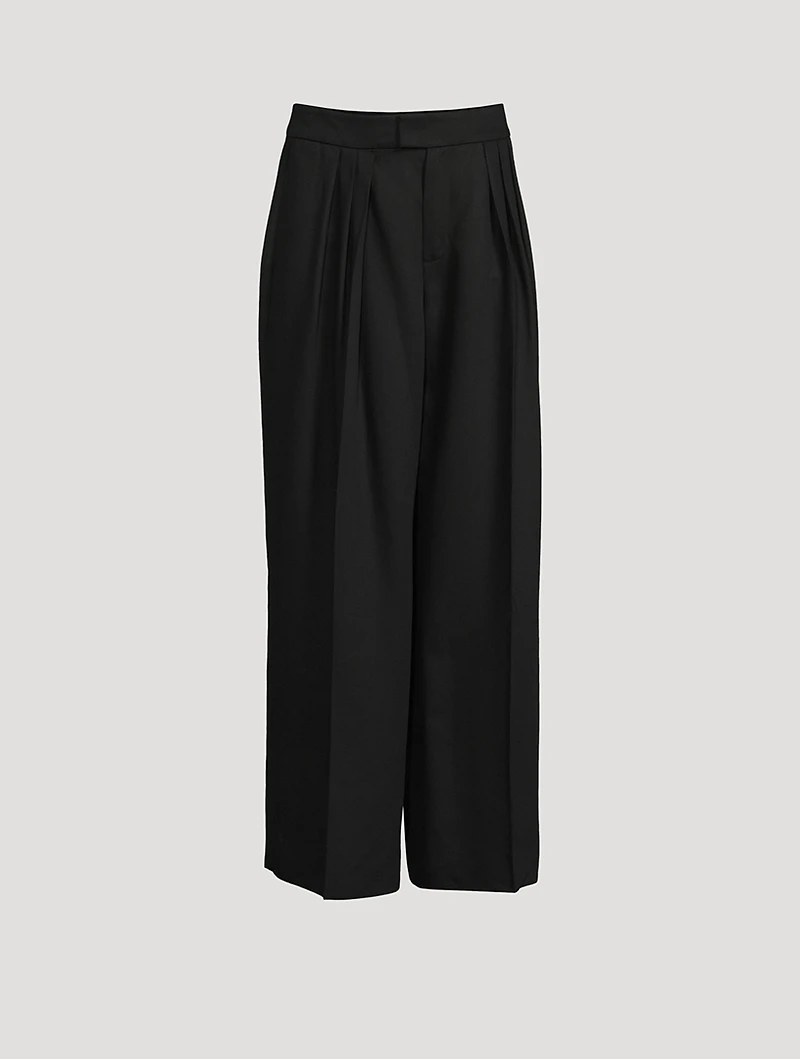 Relaxed Pleated Trousers