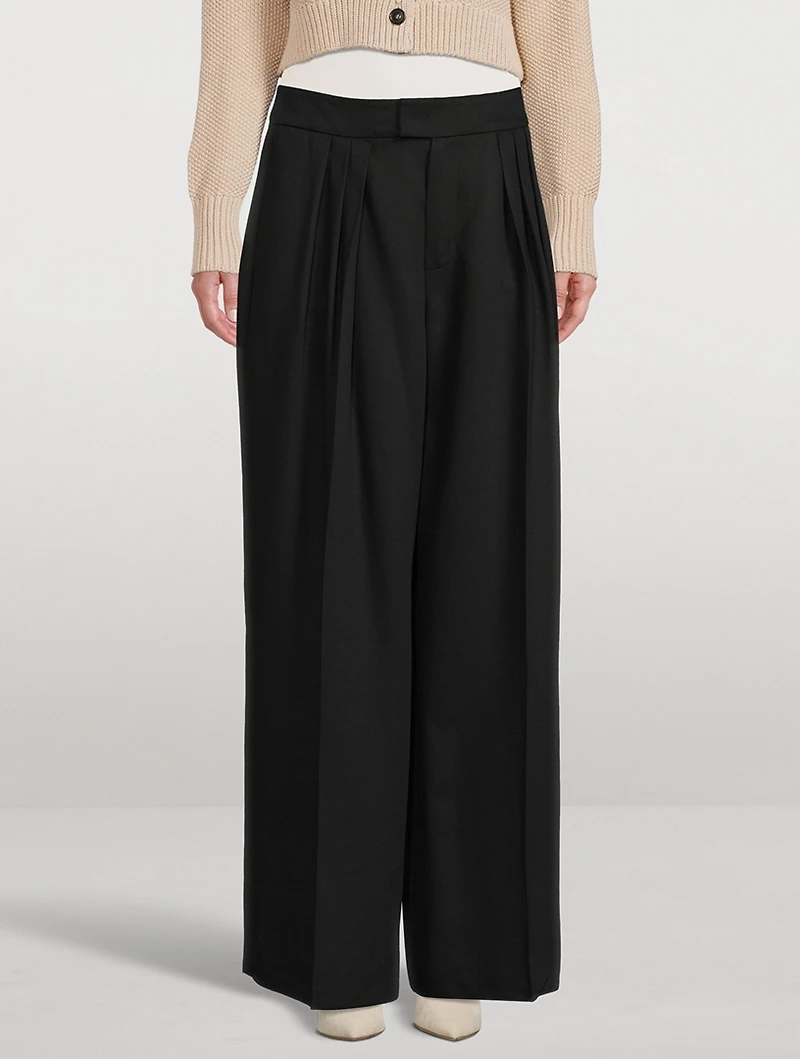 Relaxed Pleated Trousers