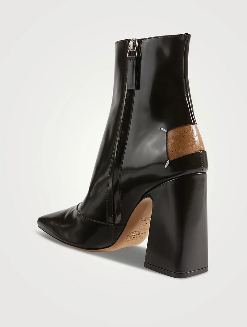 Four Stitches Décortiqué Leather Boots