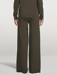 Fine Knit Wide-Leg Pants
