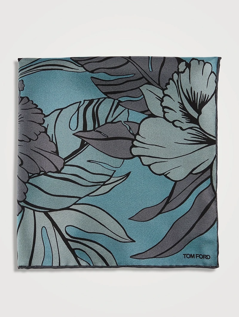 Silk Floral Pocket Square