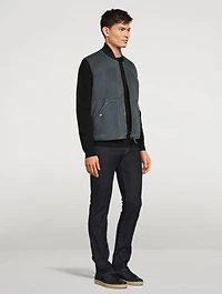 Light Suede Down Vest