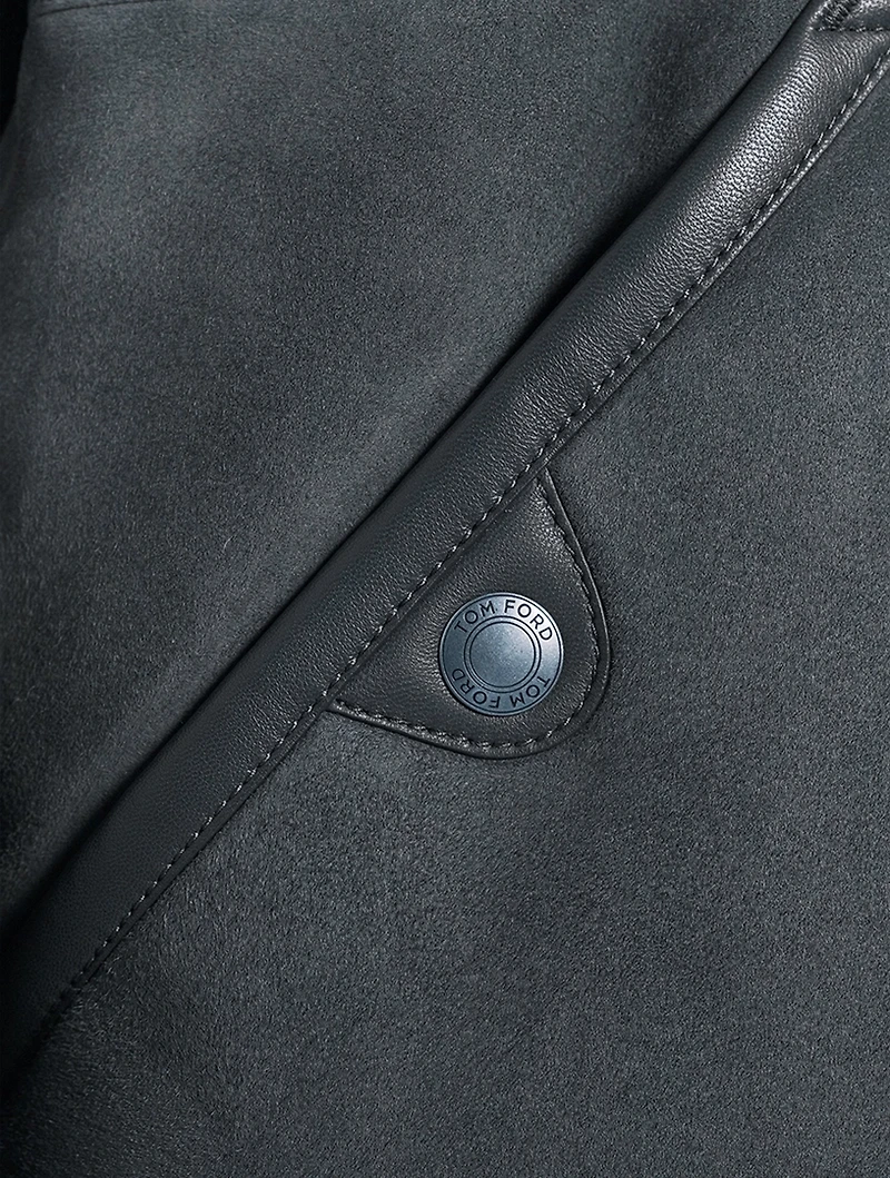 Light Suede Down Vest