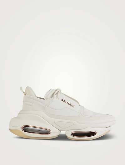 B-Bold Leather And Suede Sneakers