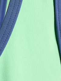 Piped Scoop One-Piece Swimsuit