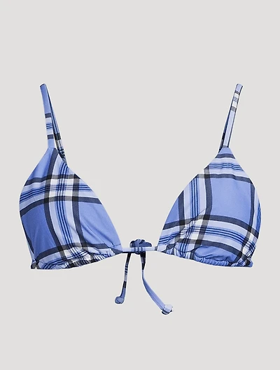 Corry Bikini Top Plaid Print
