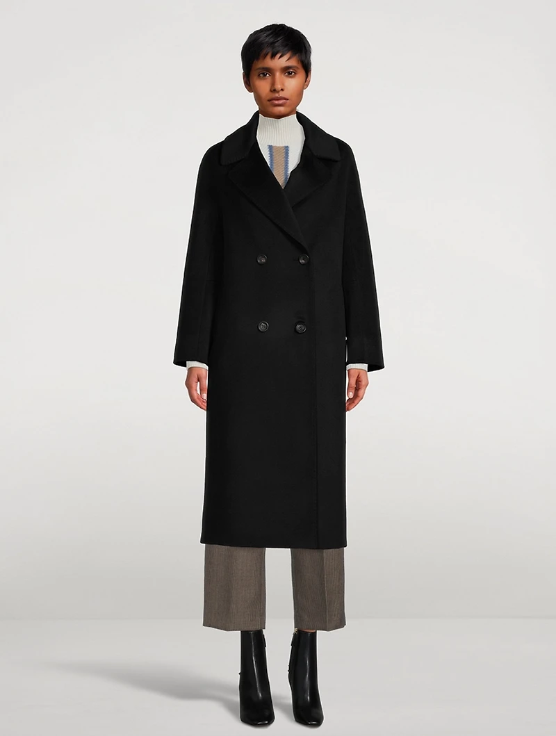 Monsieur Double-Breasted Cashmere Coat