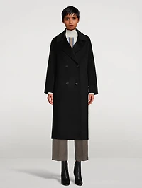 Monsieur Double-Breasted Cashmere Coat