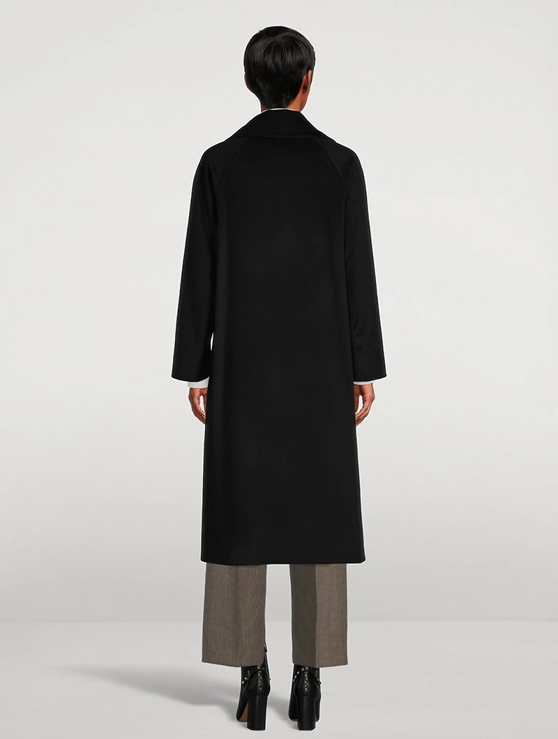 Monsieur Double-Breasted Cashmere Coat
