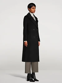 Monsieur Double-Breasted Cashmere Coat