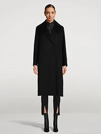 Wool Coat With Down Vest