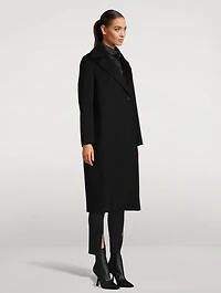 Wool Coat With Down Vest
